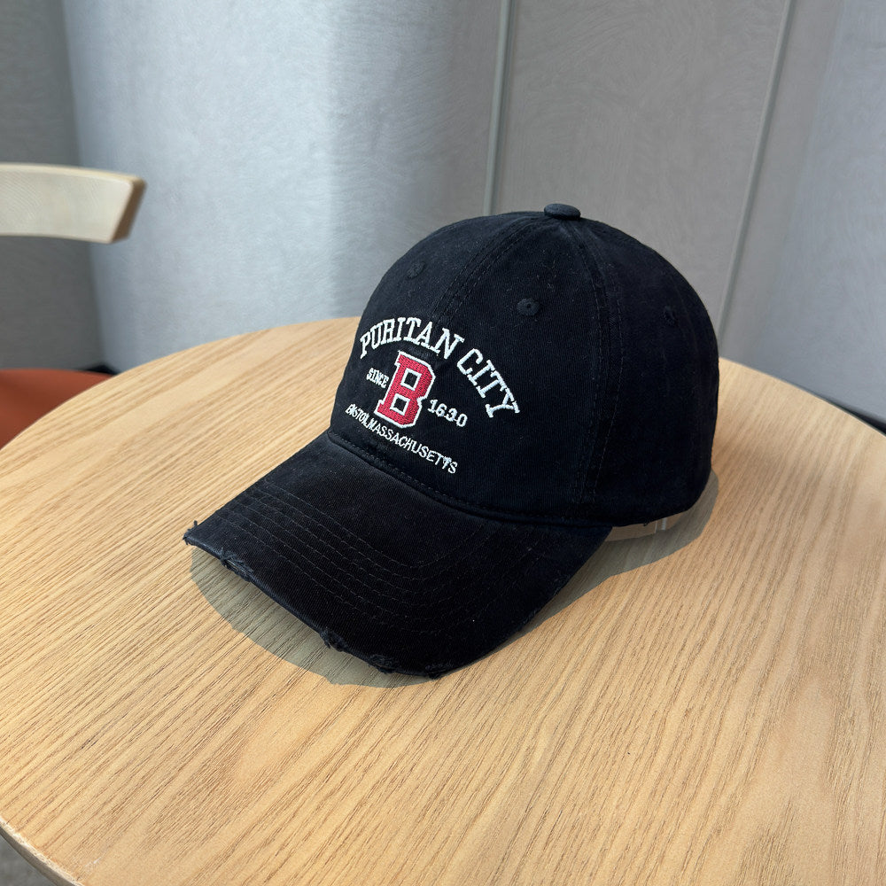 Men's Distressed Cotton Baseball Cap Stornfield 1784270269
