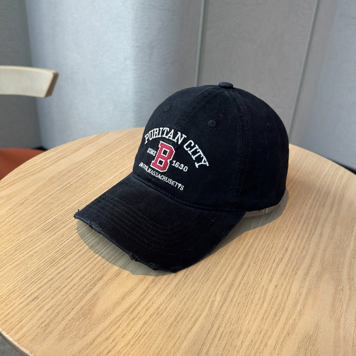Men's Distressed Cotton Baseball Cap Stornfield 1784270269