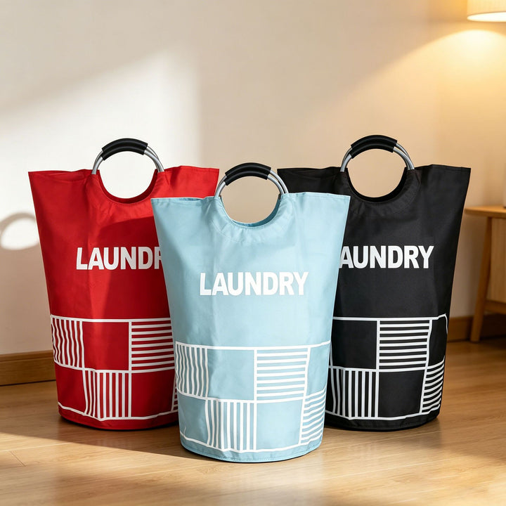 Laundry basket with ergonomic carrying handle Stornfield