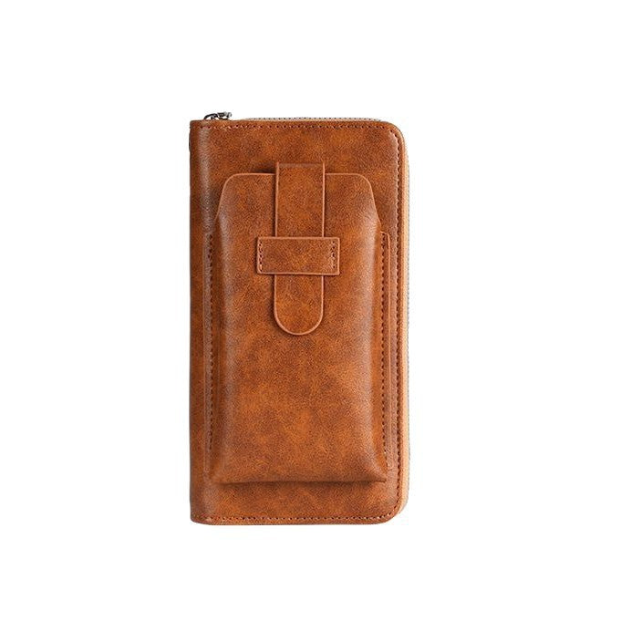 Zippered Leather Travel Wallet with RFID Protection Stornfield