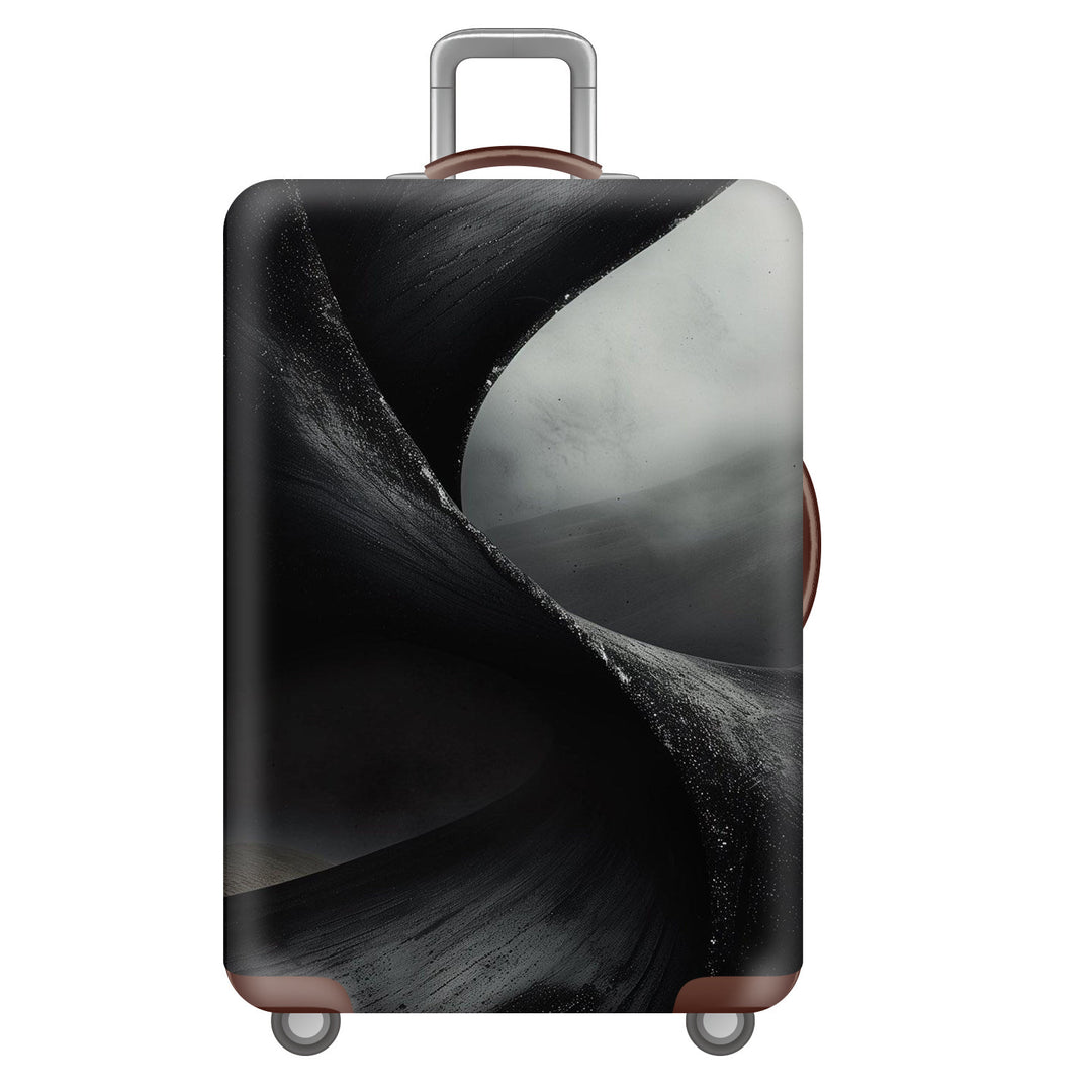 Unisex nan robust hard-shell suitcase with artistic face portrait print and 360° wheels Stornfield
