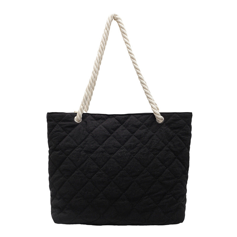 Quilted Beach Tote Bag