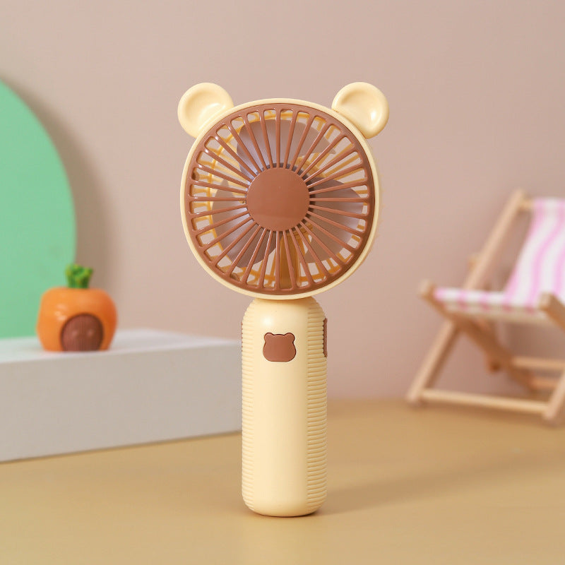 Unisex Portable Hand Fan with Cute Bear Design Stornfield