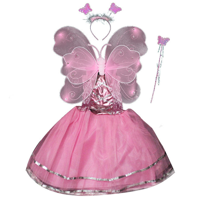 Girls' Sparkling Tulle Princess Dress