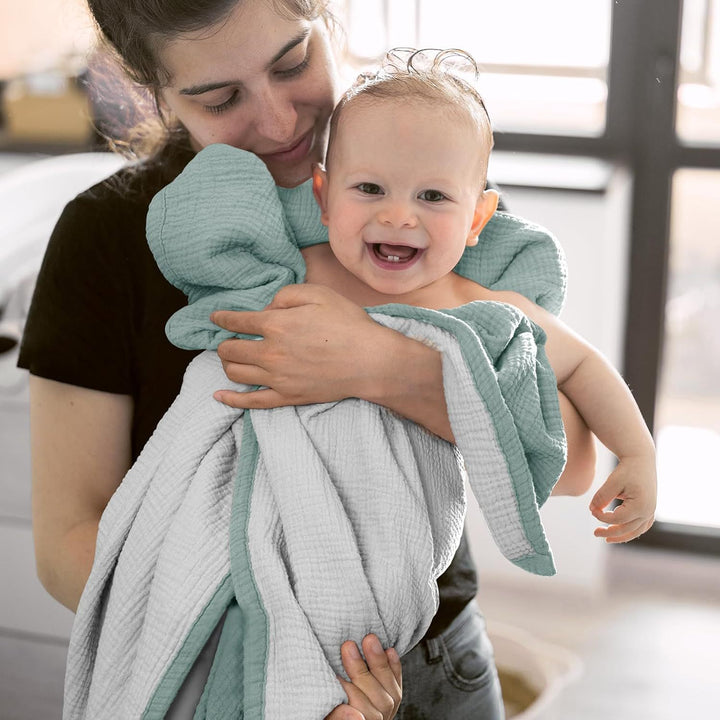 Ultra-Soft Reversible Muslin Throw Blanket Stornfield