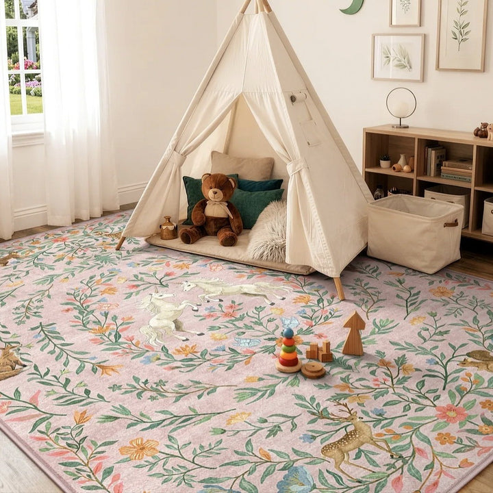 Floral Patchwork Area Rug