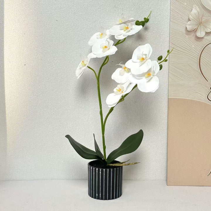 Artificial Orchid Arrangement for Indoor Home Decor Display