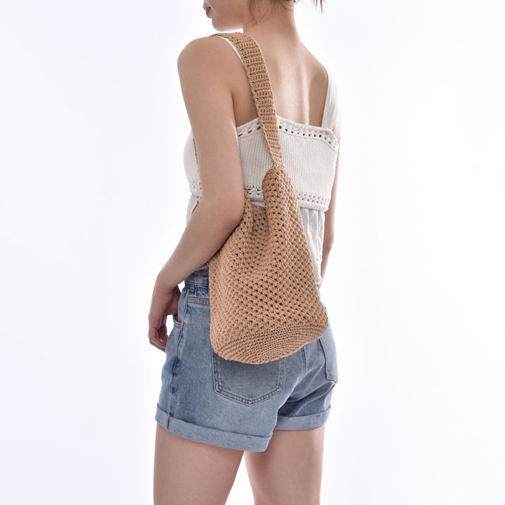 Crochet Tote Bag In Minimalist Design Stornfield