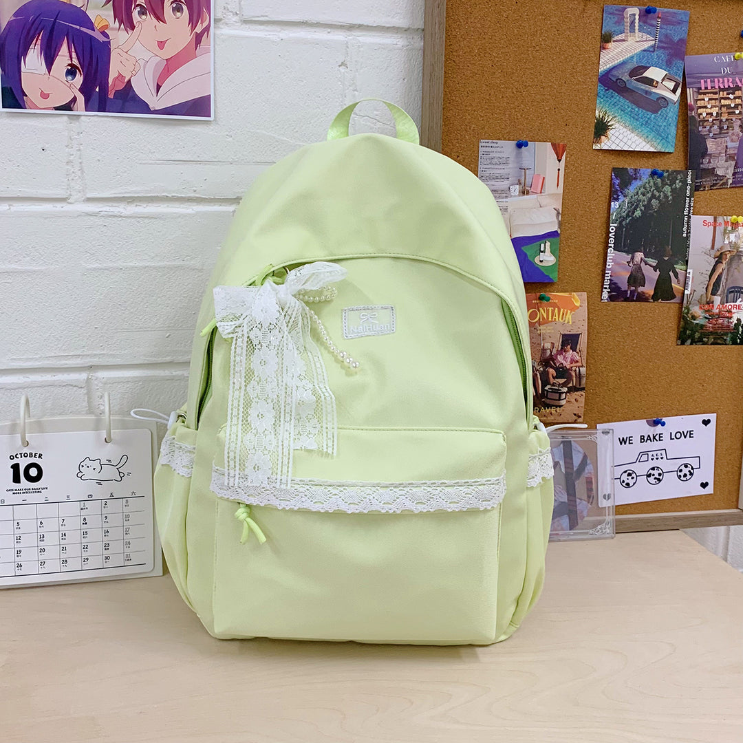 Elegant Lace-Trimmed Daily Backpack Stornfield
