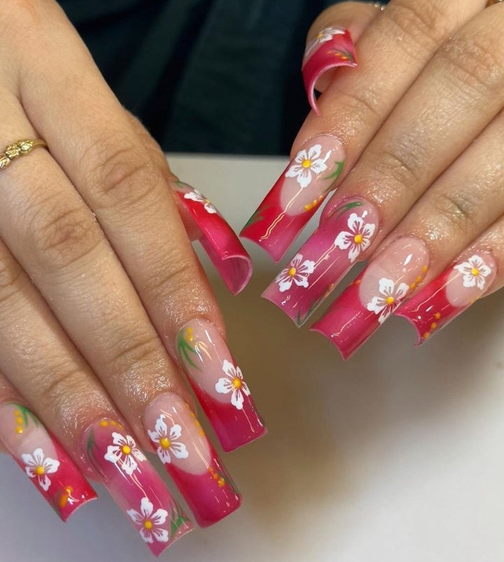 Floral Acrylic Nail Enhancements Stornfield 1789915564