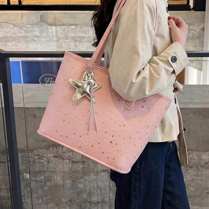 Trendy Star-Print Tote Bag Stornfield