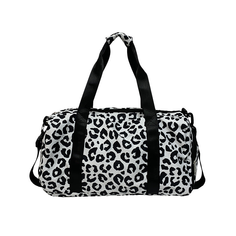 Fashionable Zebra Patterned Gym Duffle Bag Stornfield