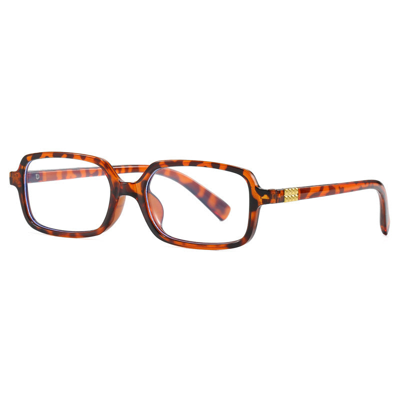 Women's fashionable square glasses with elegant plastic frame and gold accents Stornfield