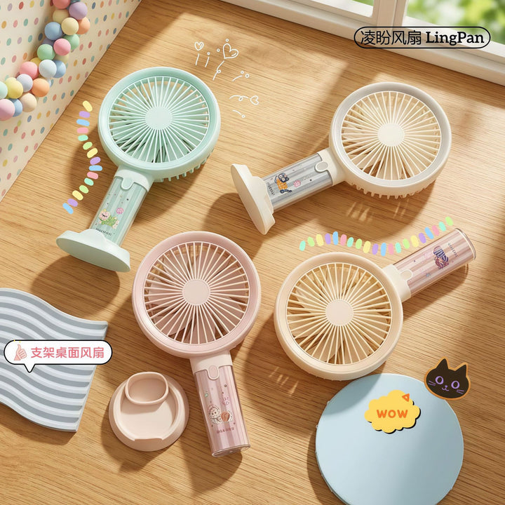Women's Portable Handheld Fan with Spray Function and Ergonomic Design Stornfield