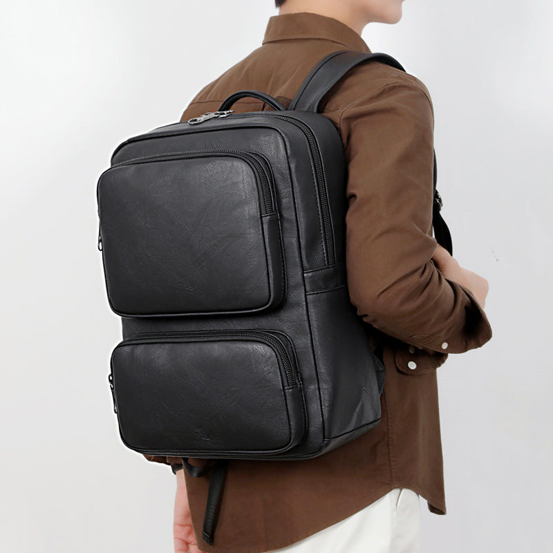 Business Rucksack with High-Quality Artificial Leather and Ergonomic Shoulder Straps Stornfield