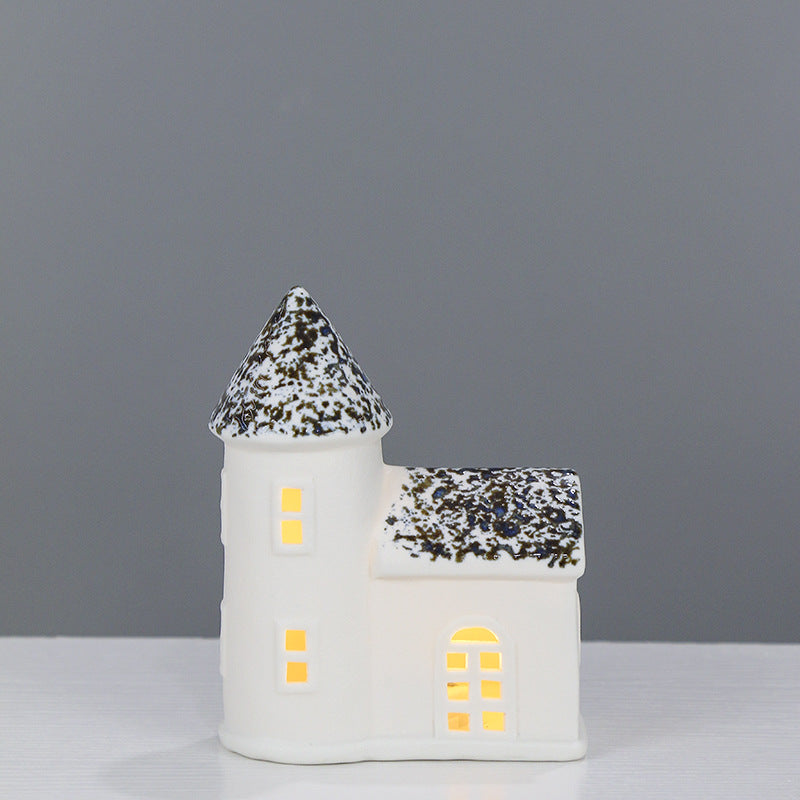 Decorative Ceramic House Lantern Stornfeild 1790310186