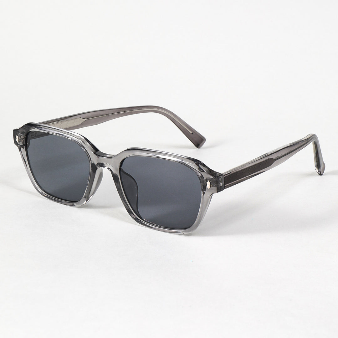 Women's rectangular sunglasses with trendy transparent frame Stornfield