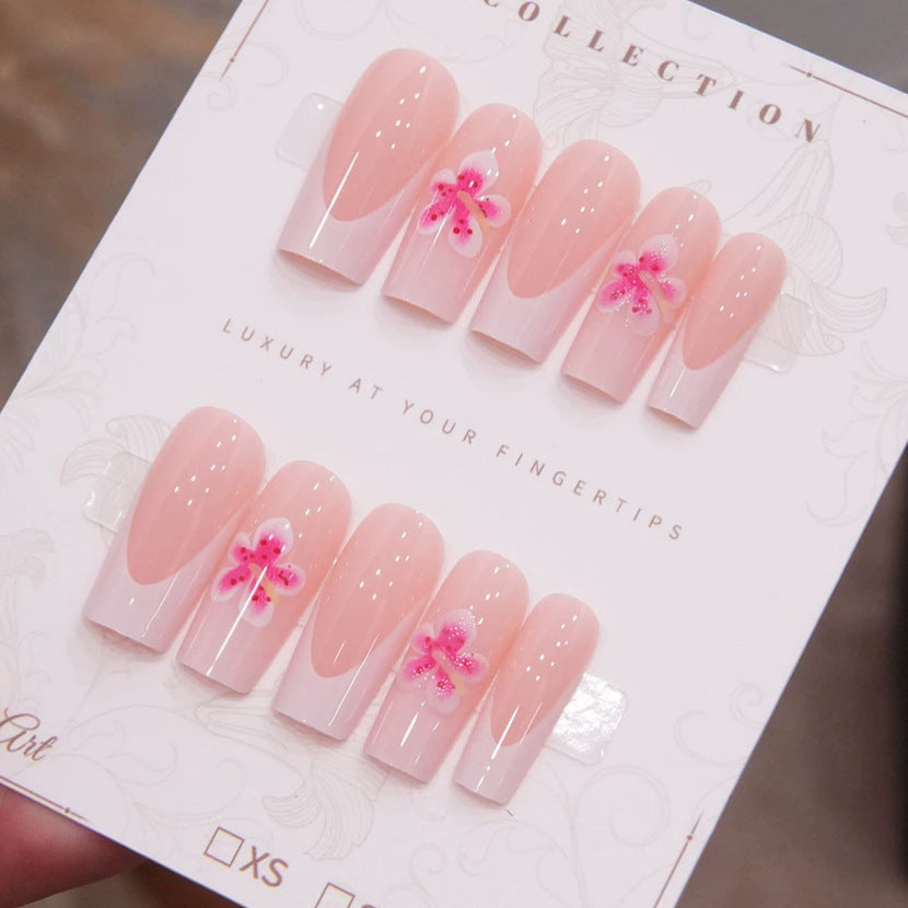 Luxury Floral Press-On Nail Set