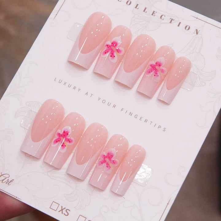 Luxury Floral Press-On Nail Set