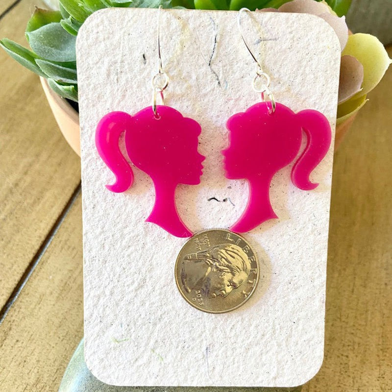 Heart-Shaped Glitter Earrings Stornfield