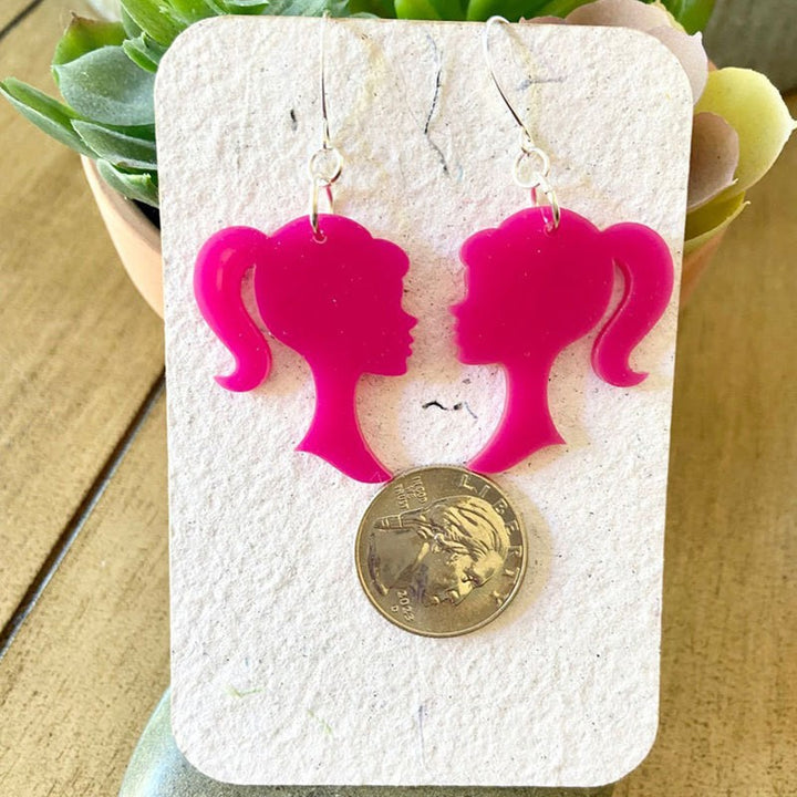 Heart-Shaped Glitter Earrings Stornfield