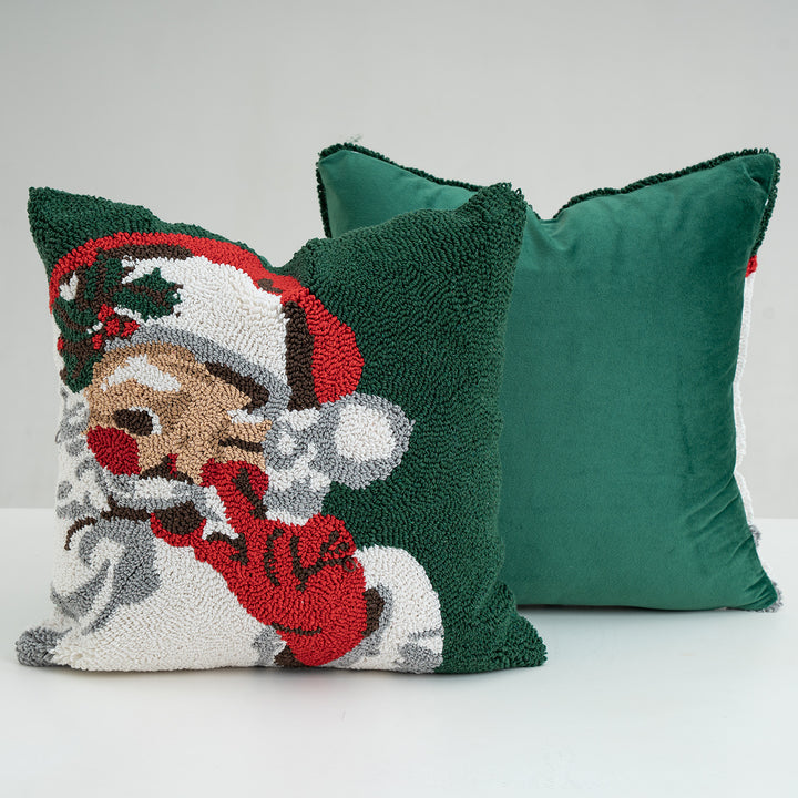 Travel pillow in candy cane design with ergonomic neck support