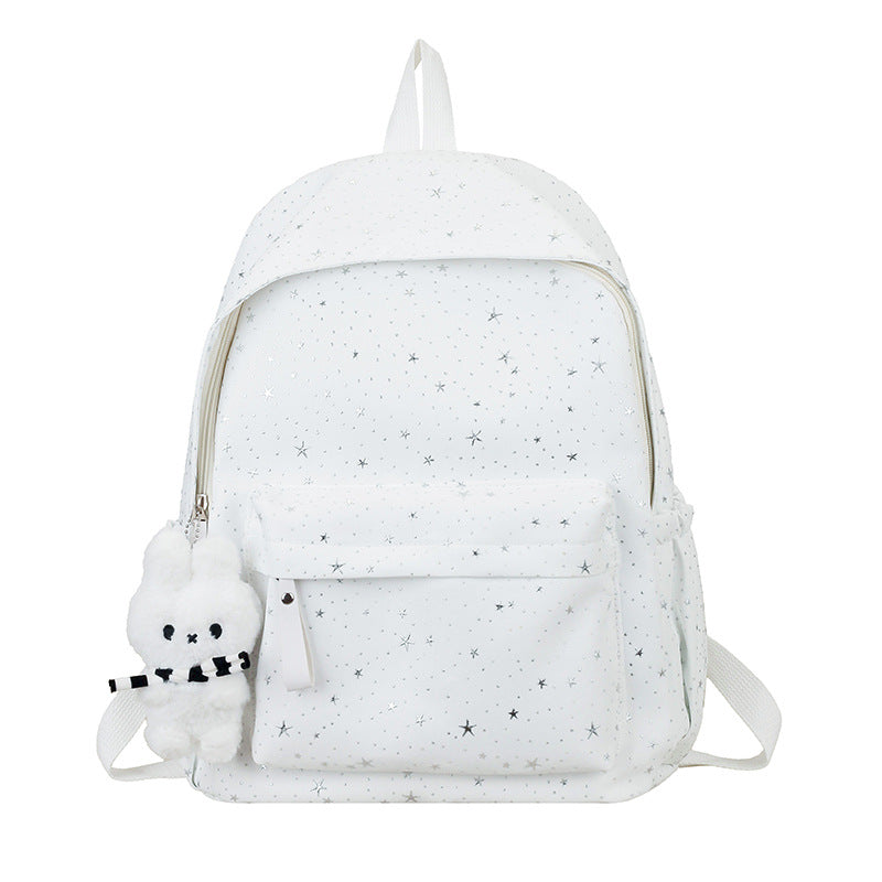 Girls' Star Patterned School Backpack Stornfield