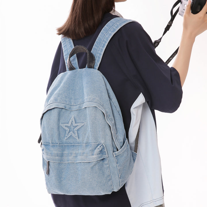 Star-Embellished Casual Backpack Stornfield