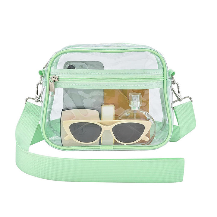 Transparent shoulder bag with versatile compartments Stornfield