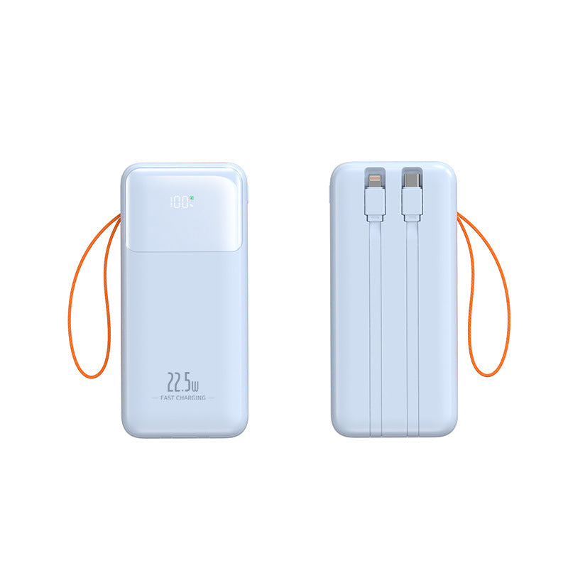 Portable power bank with integrated cable management and fast charging function Stornfield