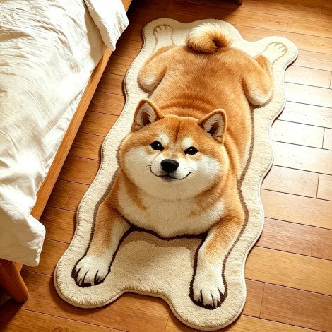 Cute Dog Print Decorative Rug