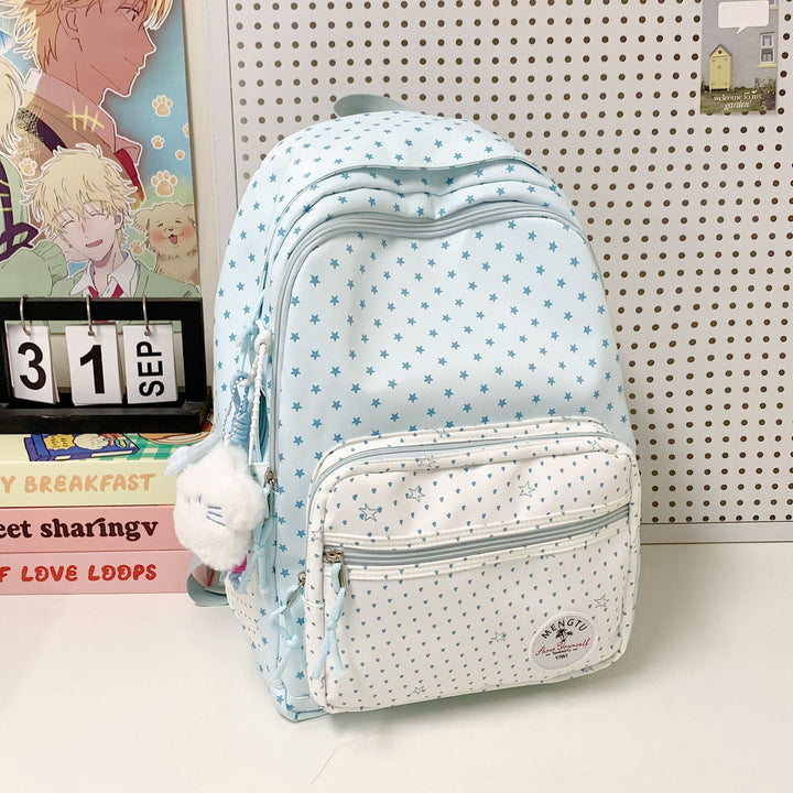 Star-Patterned Multi-Compartt Backpack Stornfield