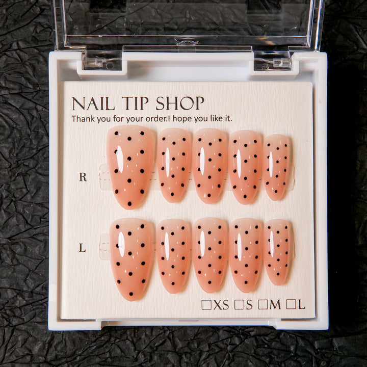 Floral Accent Press-On Nail Tips