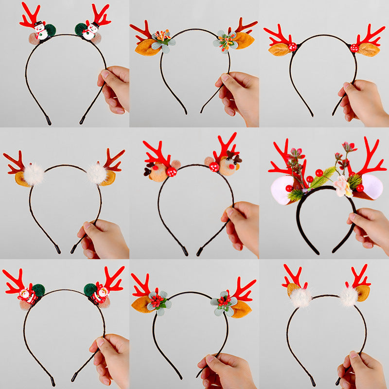 Festive Reindeer Antler Headband