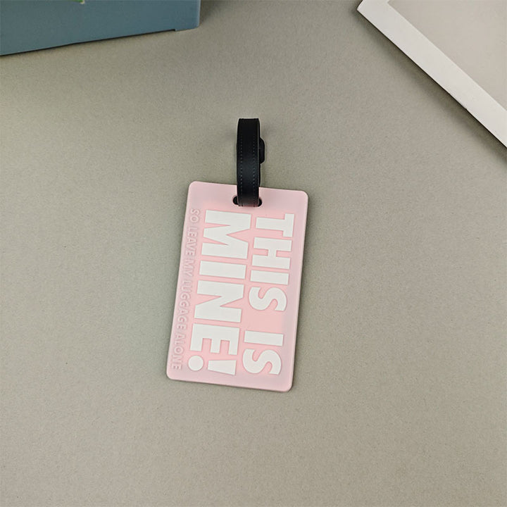 Unisex Luggage Tag with Humorous Message Bowlift