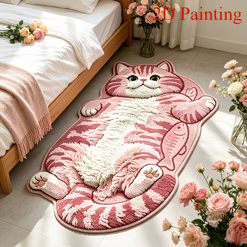 Cute Cat-Shaped Bath Mat