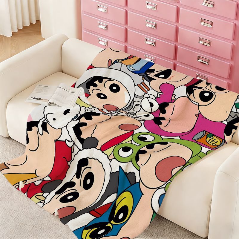 Cartoon Character Fleece Throw Blanket