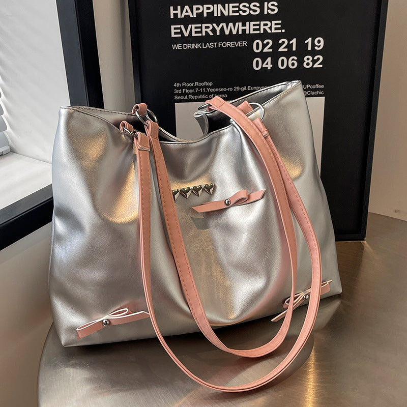 Elegant Faux Leather Hobo Bag