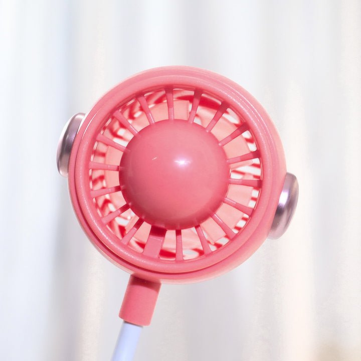 Women's Portable USB Neck Fan with Flexible Holder Stornfield