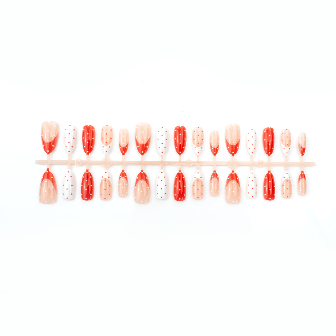 Artistic Polka Dot Press-On Nail Art Stornfield