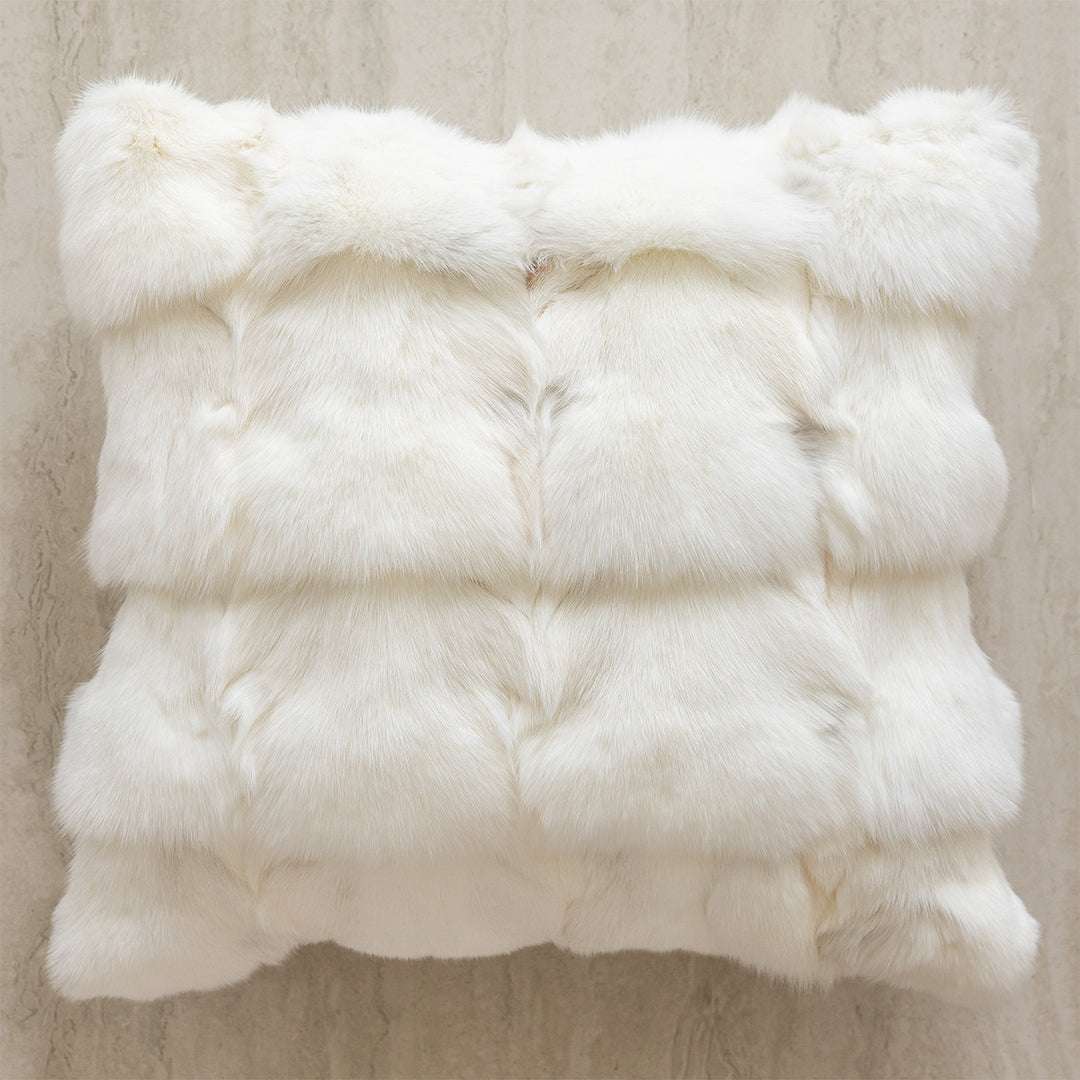 Decorative cushion with high-quality faux leather cover