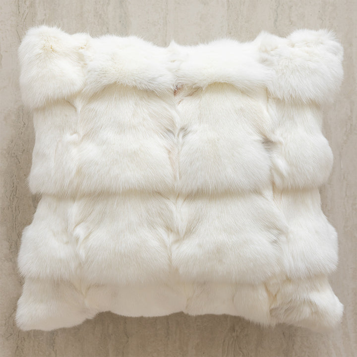 Decorative cushion with high-quality faux leather cover
