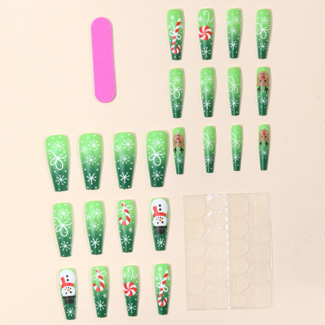 Holiday-Themed 3D Acrylic Nail Art Extensions Stornfield