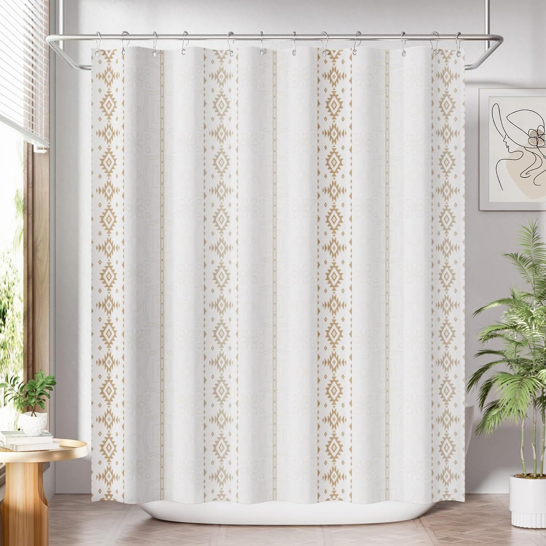Modern Striped Shower Curtain Stornfield