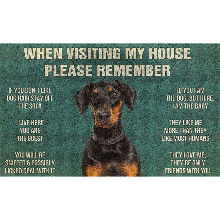Fun Dog-Themed Door Mat Stornfield