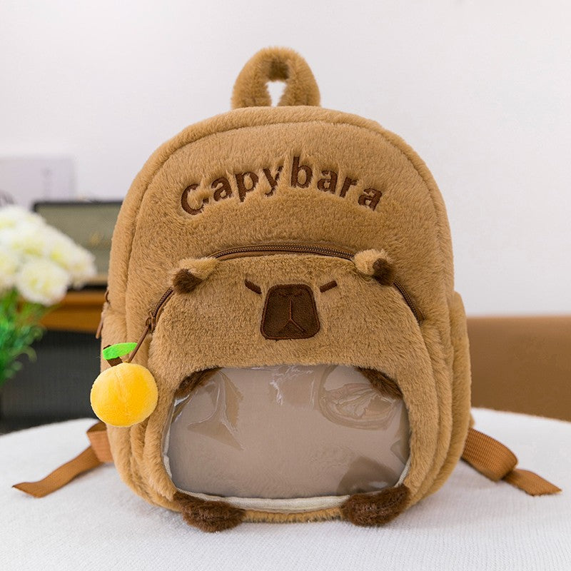 Plush Backpack in Capybara Design Stornfield