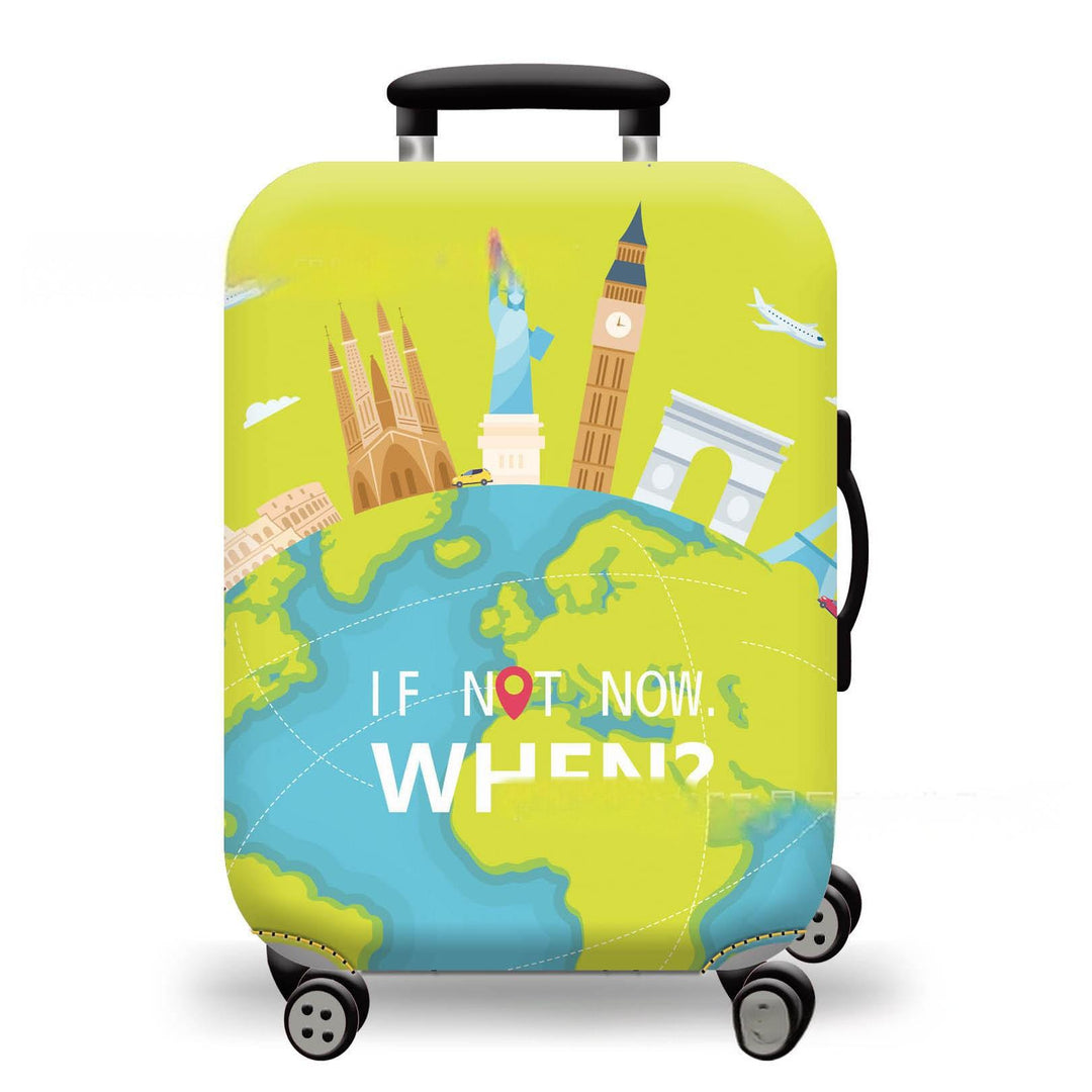Unisex Hard-shell suitcase with stunning mountain landscape design Stornfield