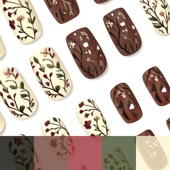 Floral-Inspired Gel Nail Art Stornfield