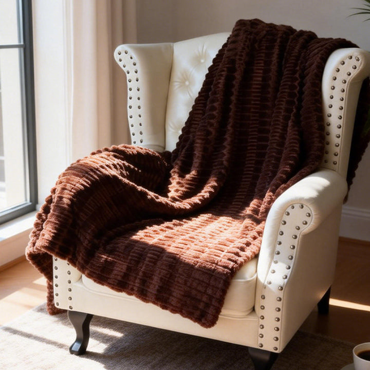 Women Cozy Structured Fleece Blanket Stornfield