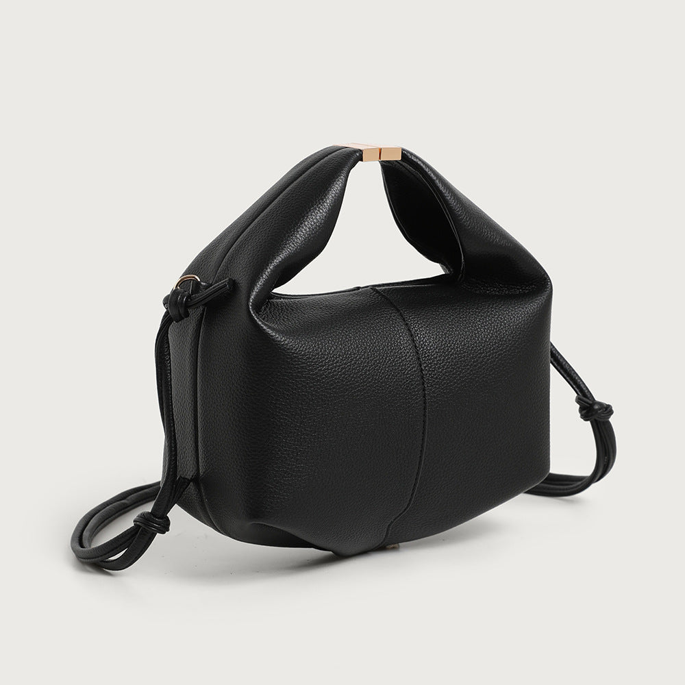 Textured Leather Crossbody Handbag